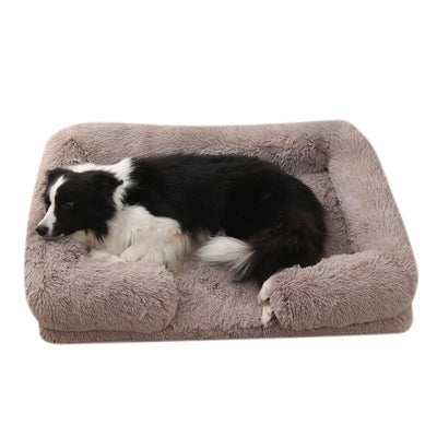 FurryNap plush dog bed for medium dogs.